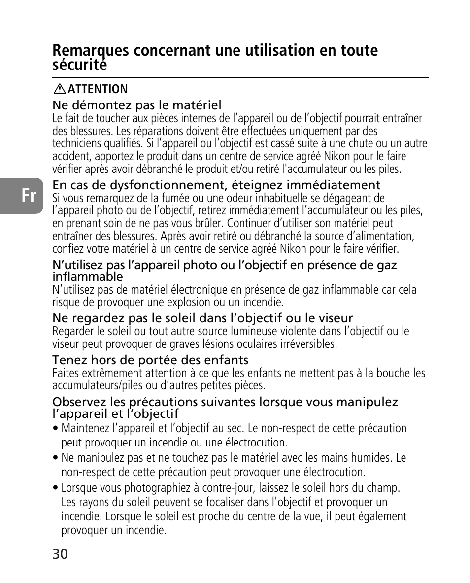 Nikon AF-S 14-24mm f-2.8G ED User Manual | Page 30 / 119