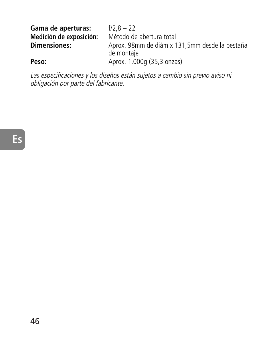 Nikon AF-S 14-24mm f-2.8G ED User Manual | Page 46 / 119