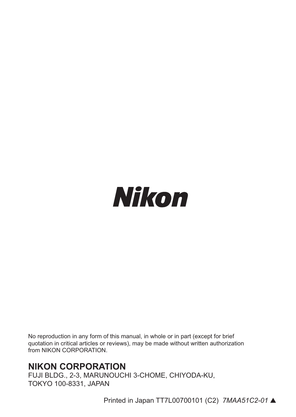 Nikon corporation | Nikon AF-S Micro-NIKKOR 60mm f-2.8G ED User Manual | Page 154 / 154