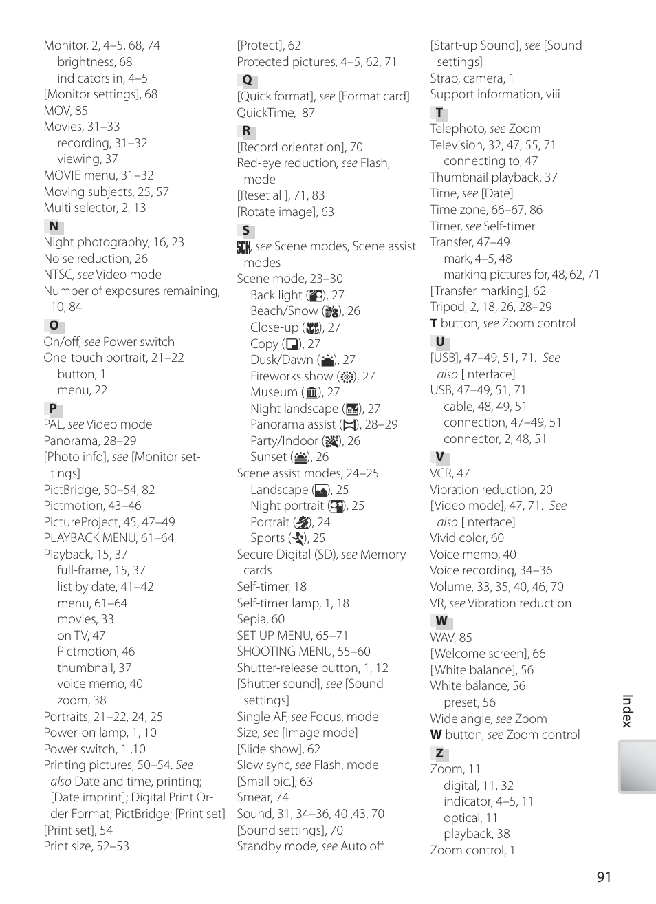 Nikon S10 User Manual | Page 101 / 103