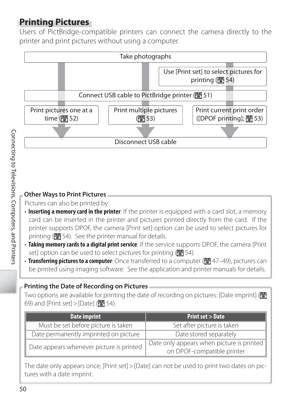 Printing pictures | Nikon S10 User Manual | Page 60 / 103