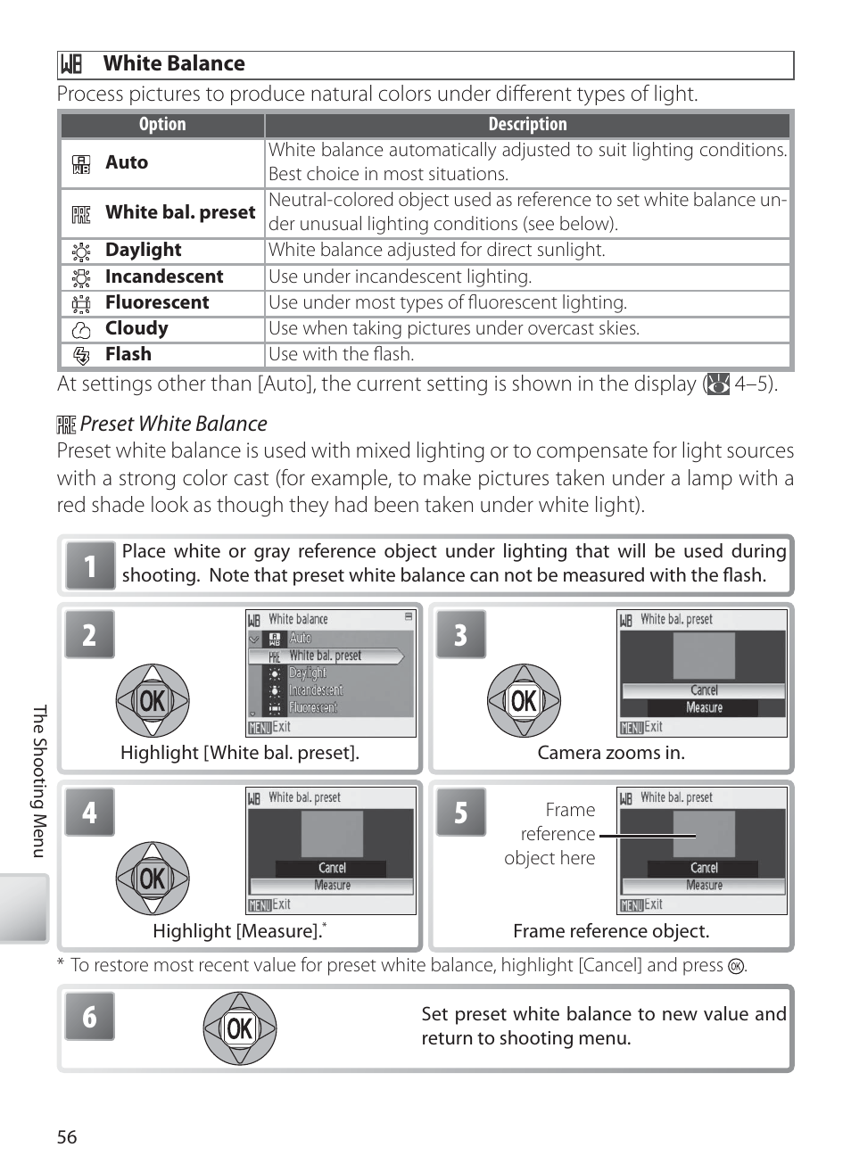 White balance | Nikon S10 User Manual | Page 66 / 103