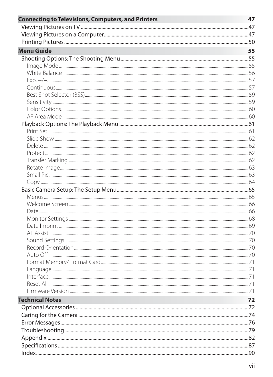 Nikon S10 User Manual | Page 9 / 103