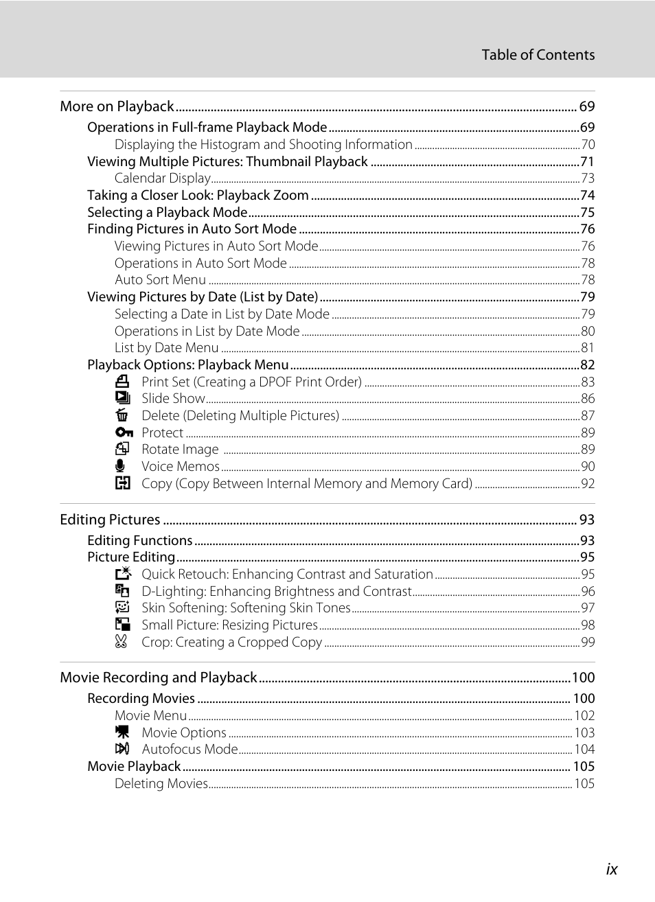 Nikon S6000 User Manual | Page 11 / 180