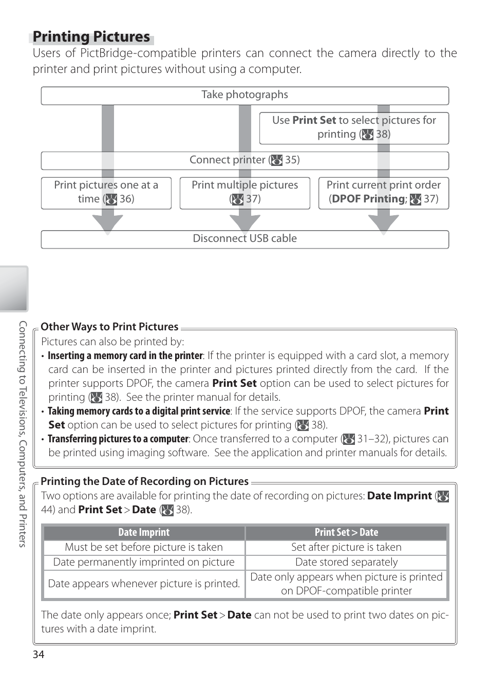 Printing pictures | Nikon L1 User Manual | Page 44 / 84