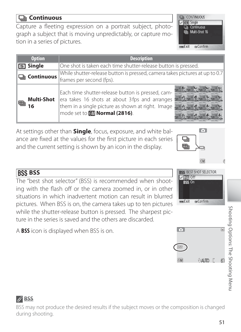 Continuous | Nikon L1 User Manual | Page 61 / 84