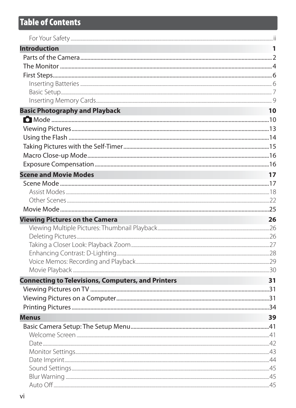 Nikon L1 User Manual | Page 8 / 84