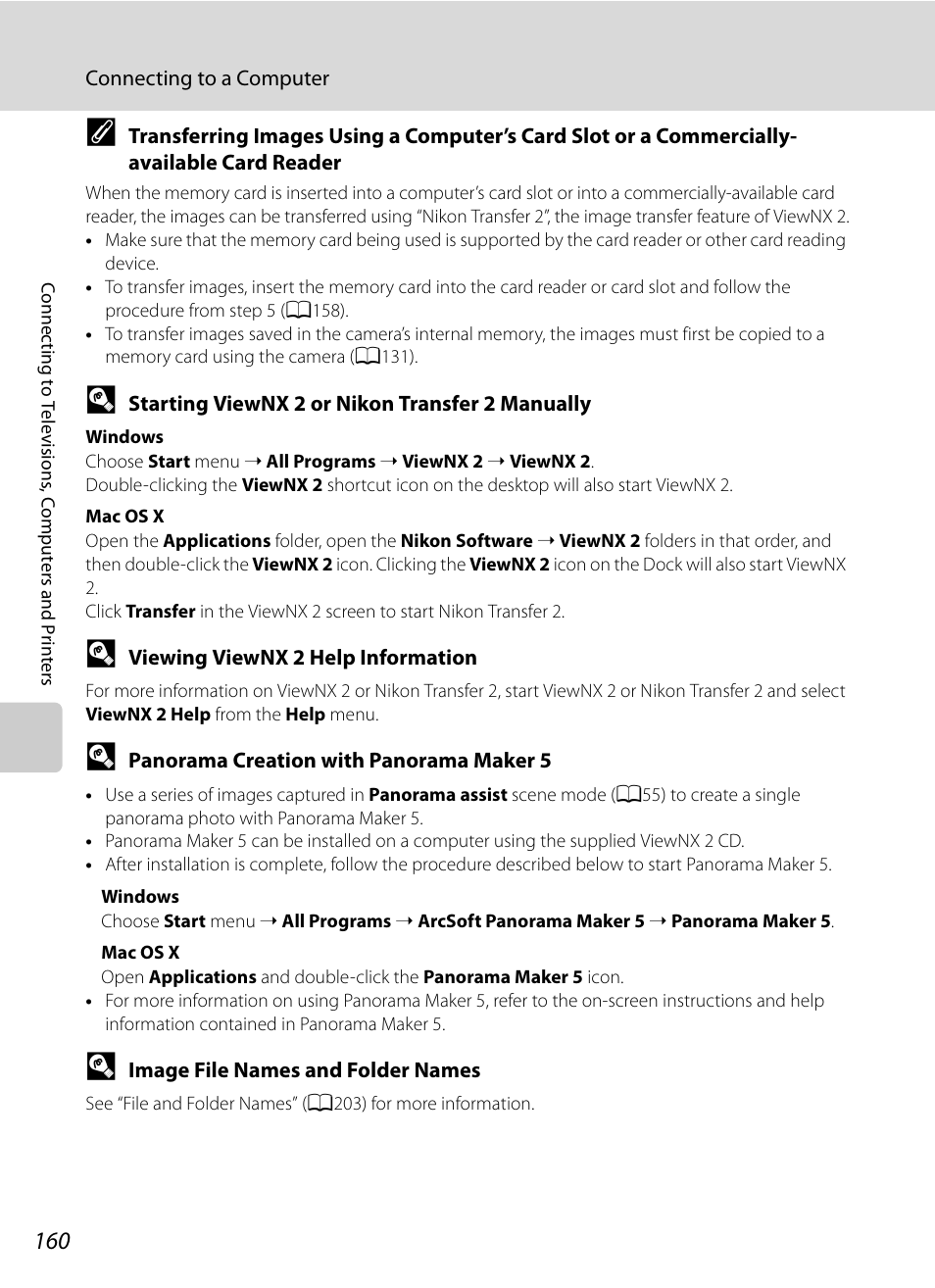 A160) t | Nikon P7000 User Manual | Page 174 / 240