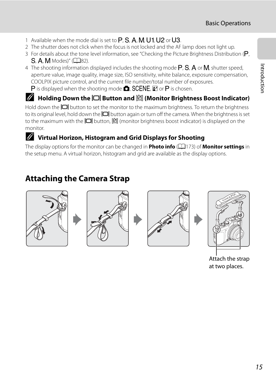 Attaching the camera strap | Nikon P7000 User Manual | Page 29 / 240