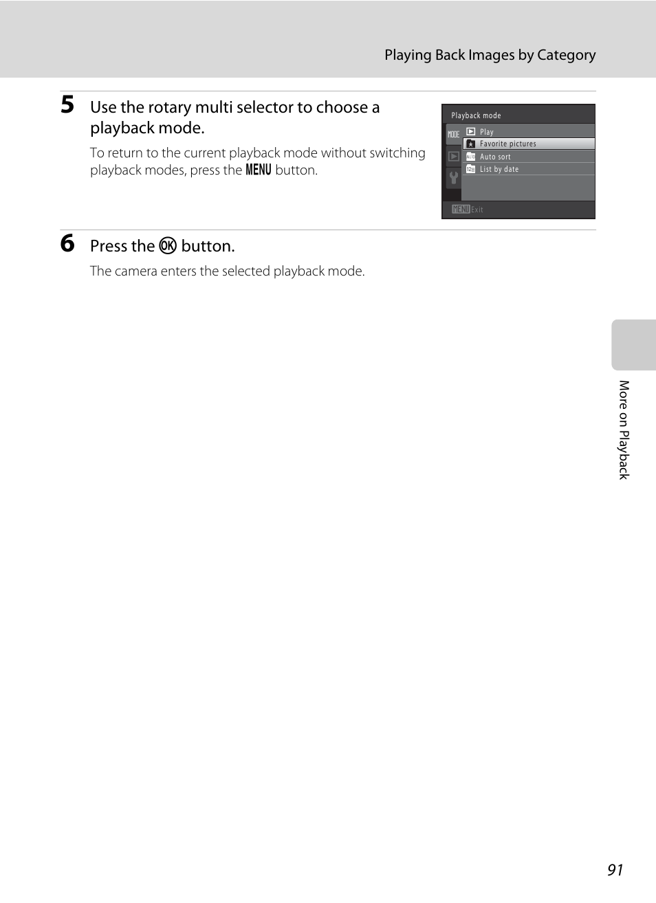 Press the k button | Nikon COOLPIX-S8100 User Manual | Page 103 / 220