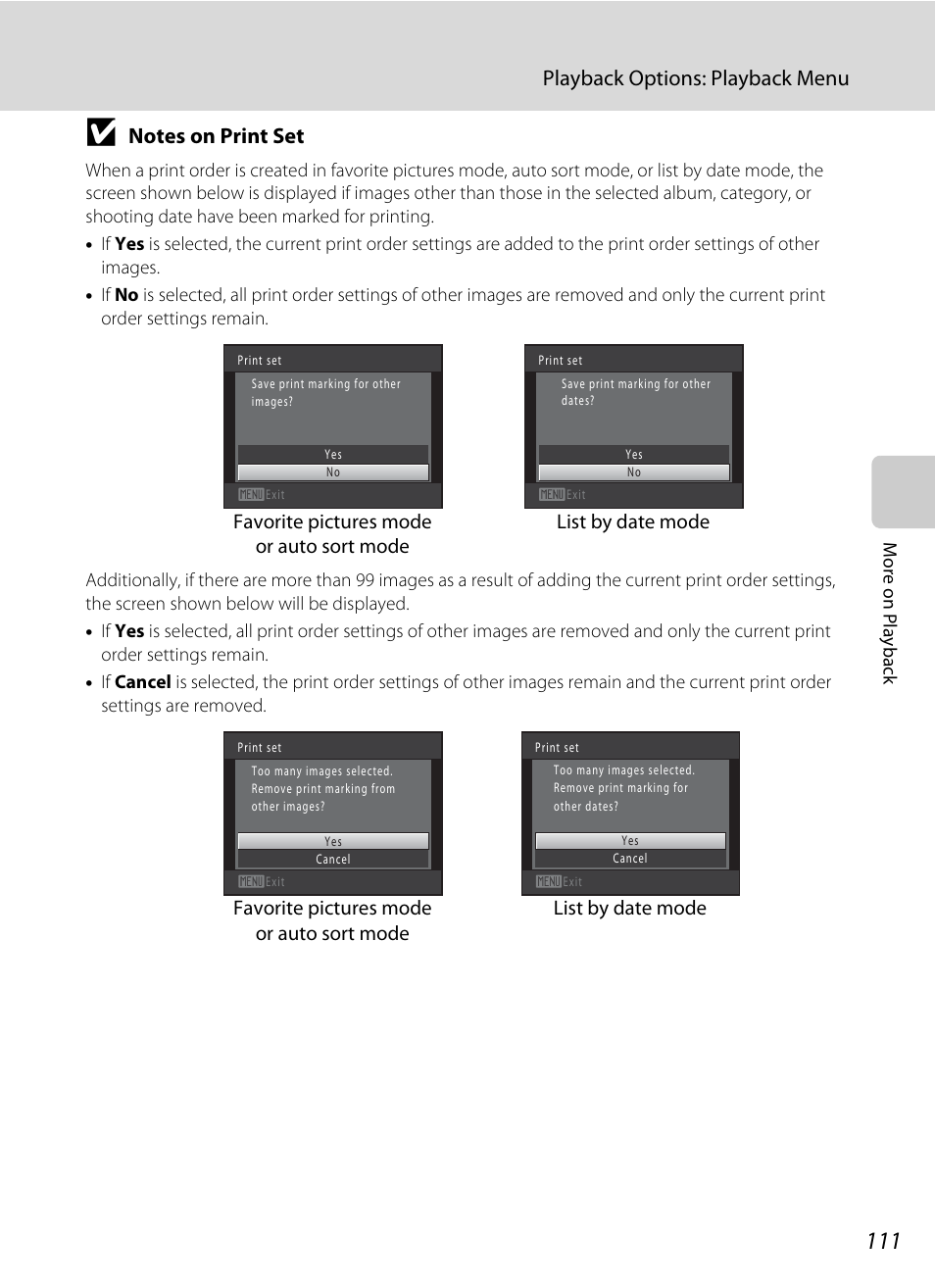 Playback options: playback menu | Nikon COOLPIX-S8100 User Manual | Page 123 / 220
