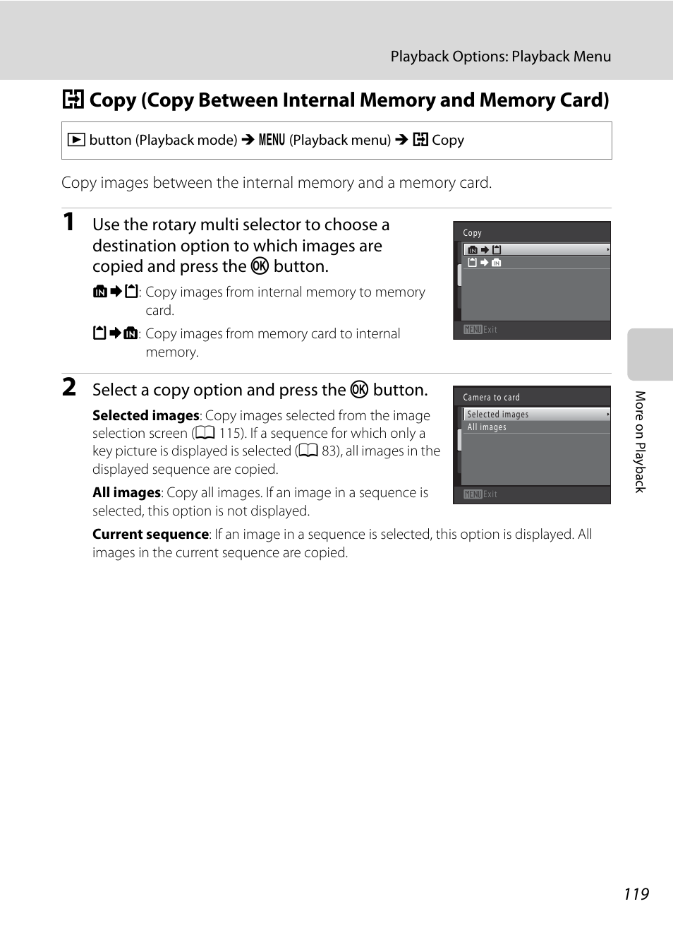 A 119), A 119 | Nikon COOLPIX-S8100 User Manual | Page 131 / 220