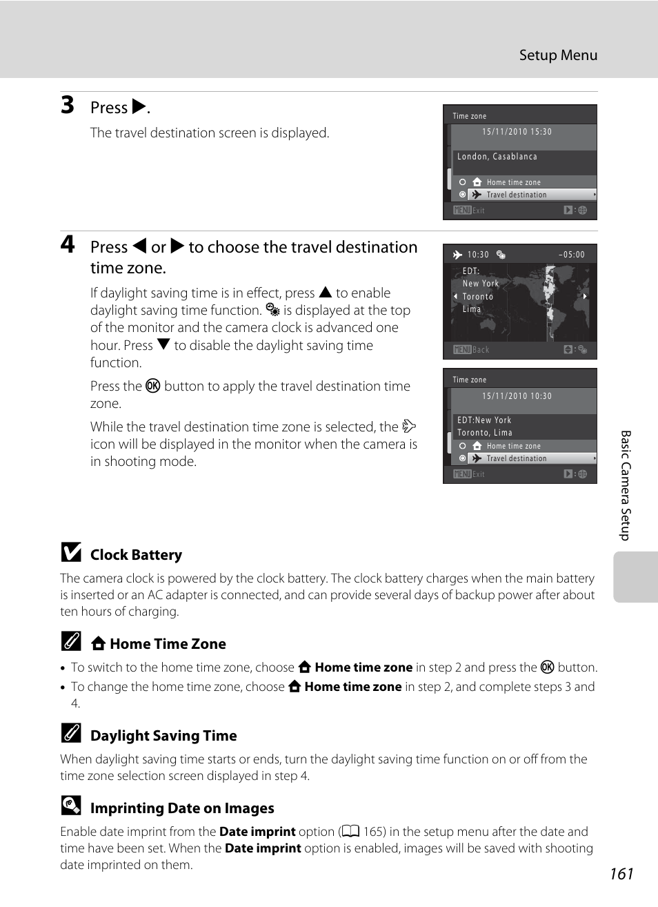 A 161) ha, Press k | Nikon COOLPIX-S8100 User Manual | Page 173 / 220