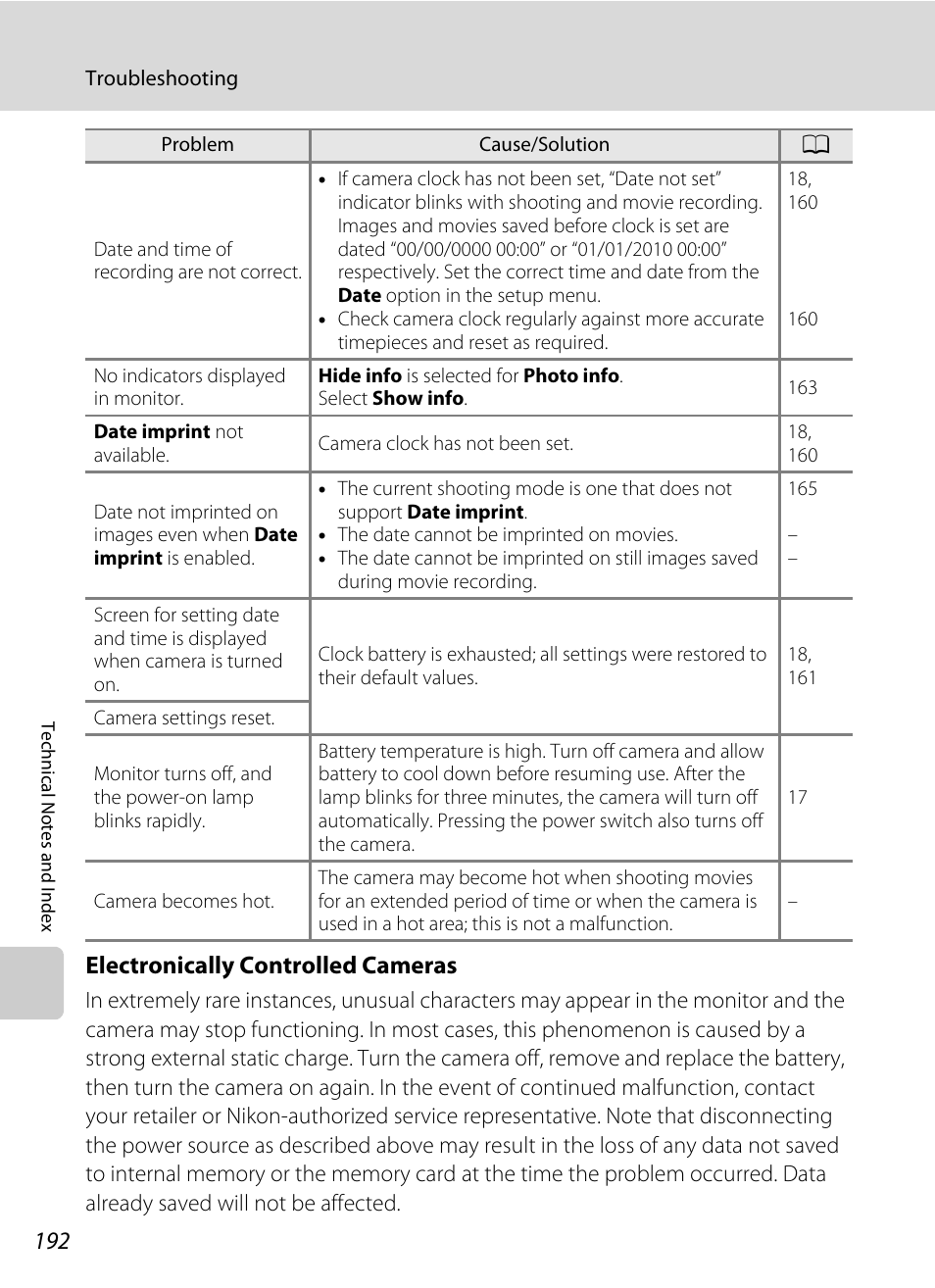 Electronically controlled cameras | Nikon COOLPIX-S8100 User Manual | Page 204 / 220