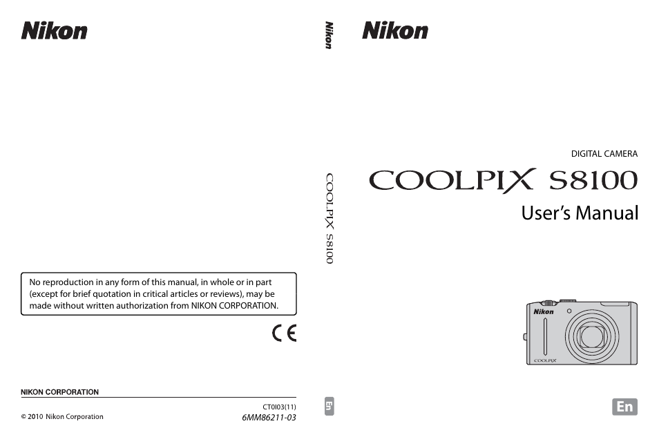 User’s manual | Nikon COOLPIX-S8100 User Manual | Page 220 / 220