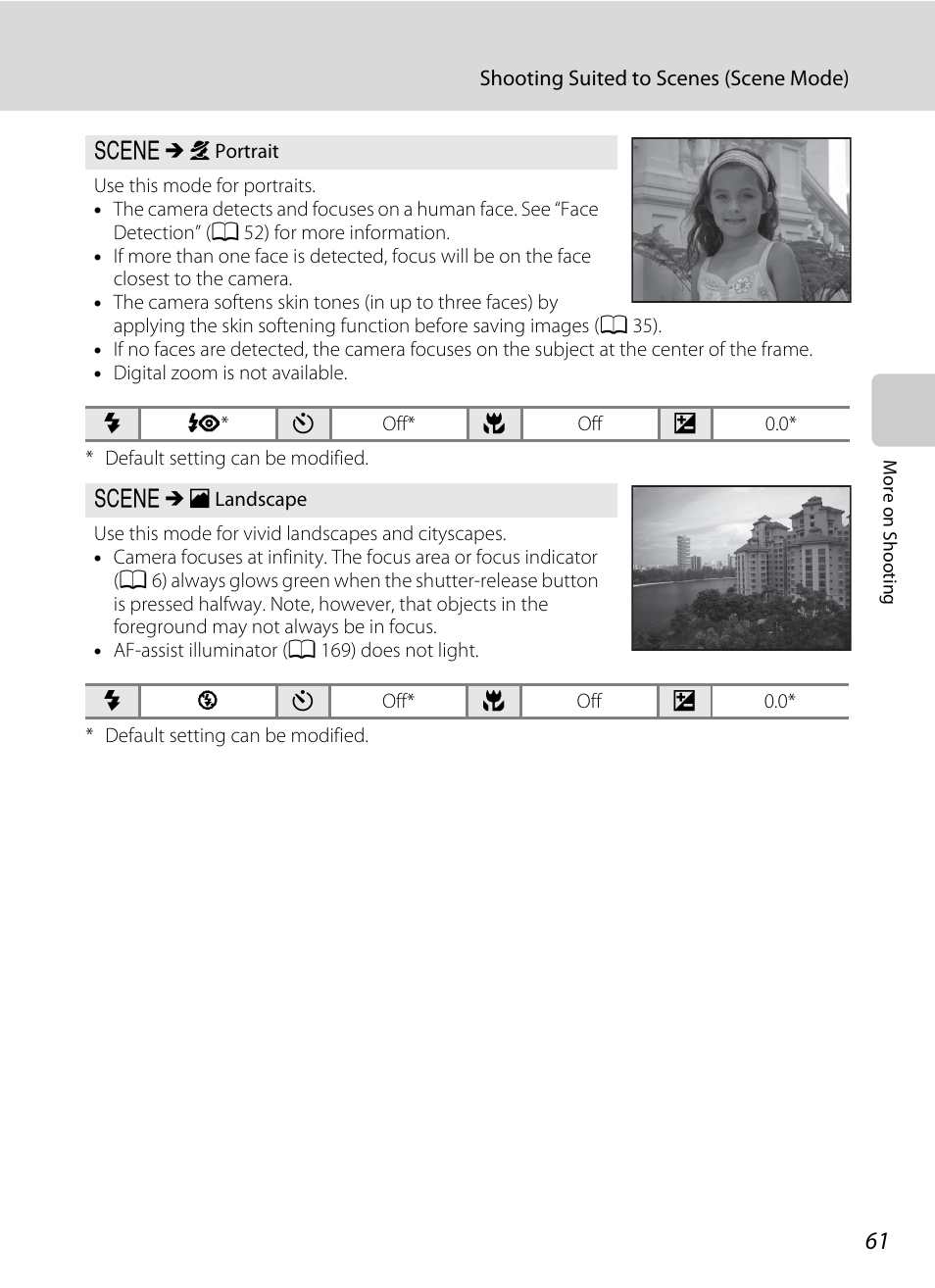 A 61–67), A 61), Tting) (a 61) | Nikon COOLPIX-S8100 User Manual | Page 73 / 220