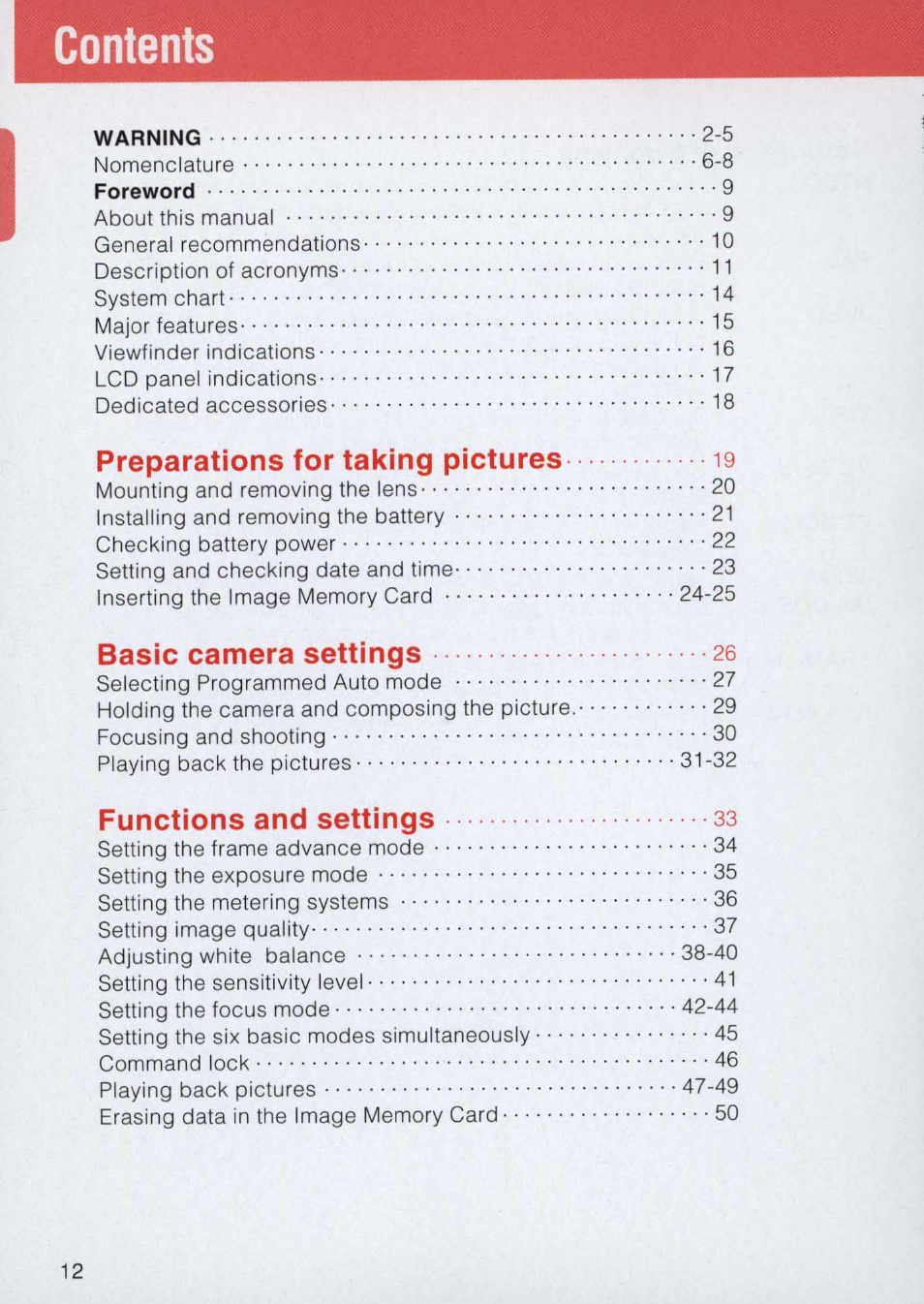 Nikon E2 - E2S User Manual | Page 12 / 97