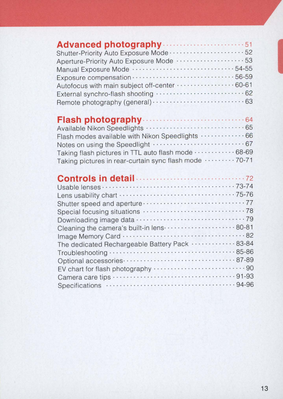 Nikon E2 - E2S User Manual | Page 13 / 97