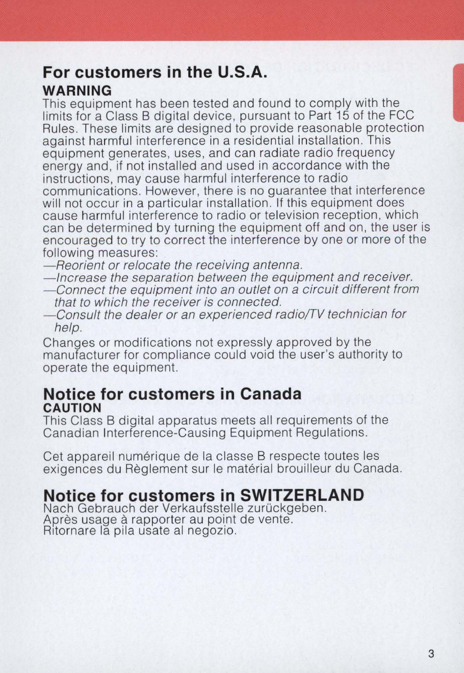 Caution | Nikon E2 - E2S User Manual | Page 3 / 97