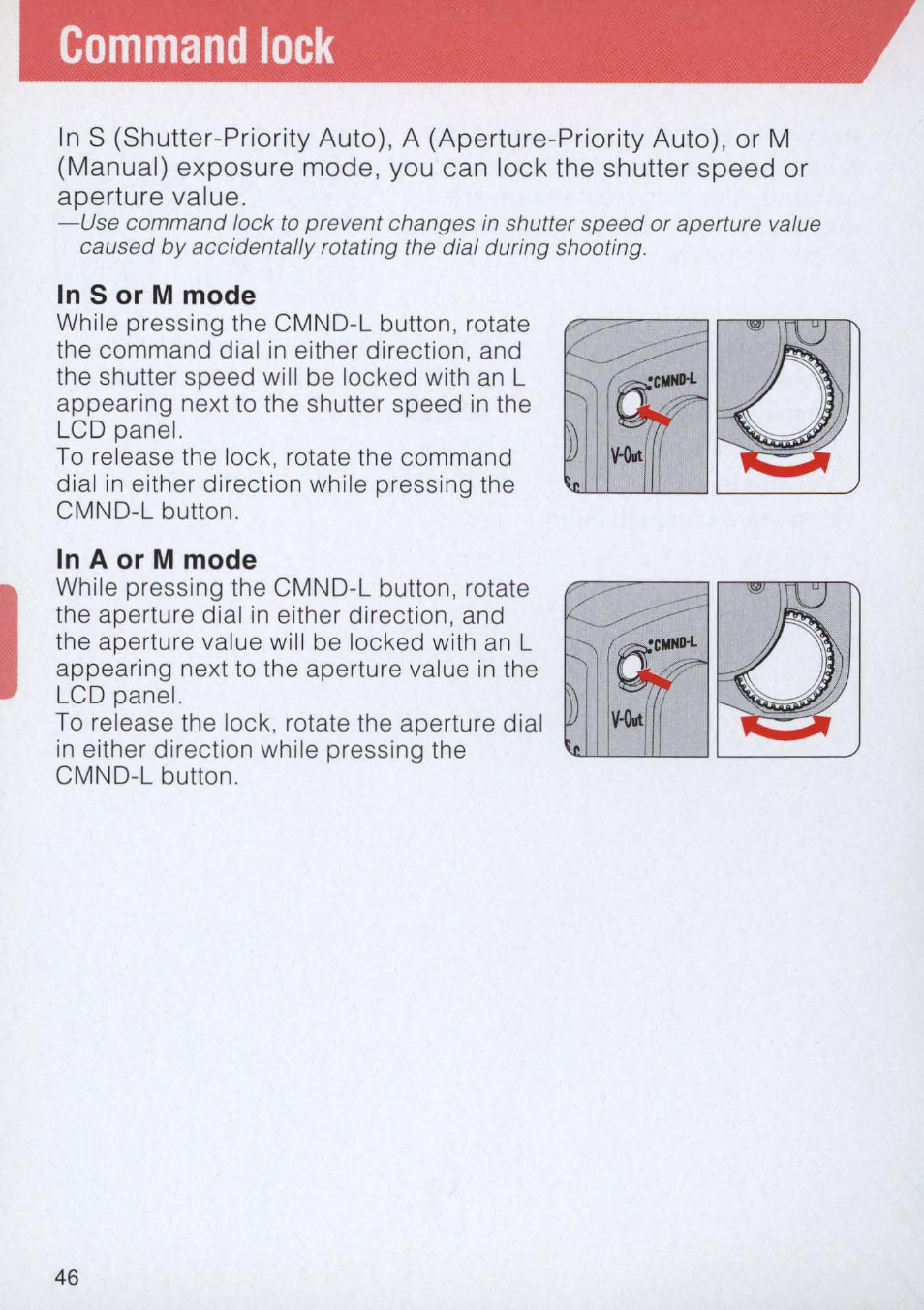 Command lock | Nikon E2 - E2S User Manual | Page 46 / 97