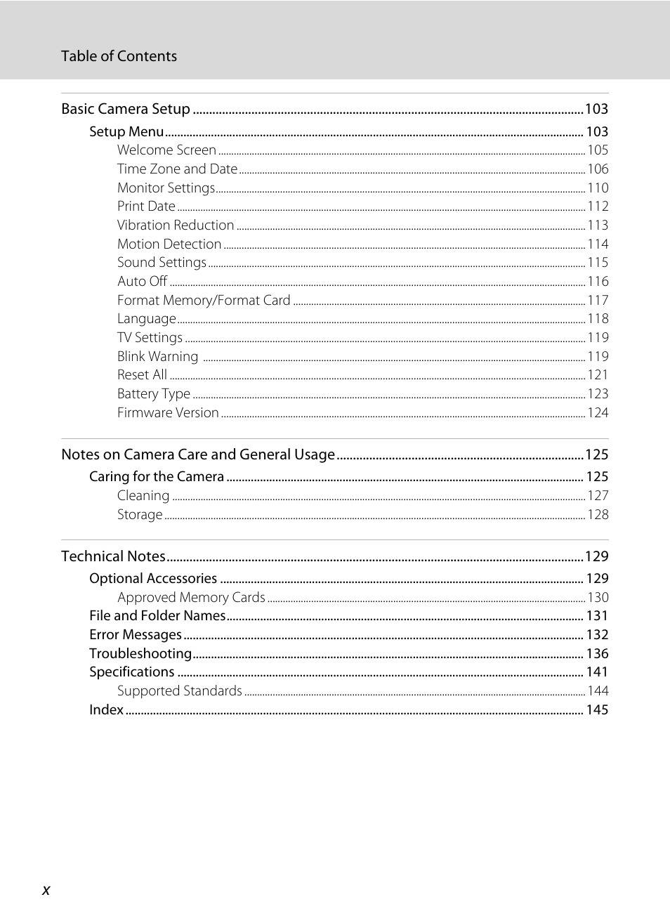 Nikon L310 User Manual | Page 12 / 164
