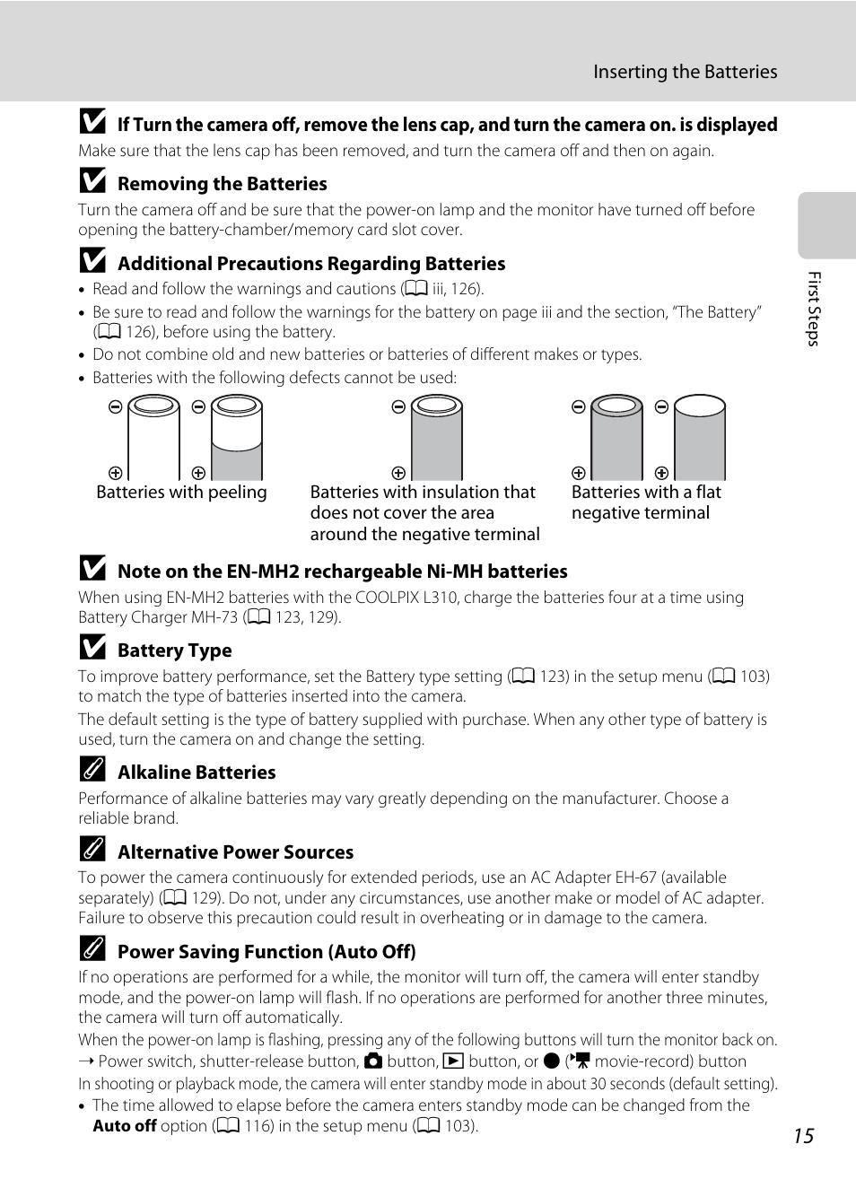 Nikon L310 User Manual | Page 27 / 164