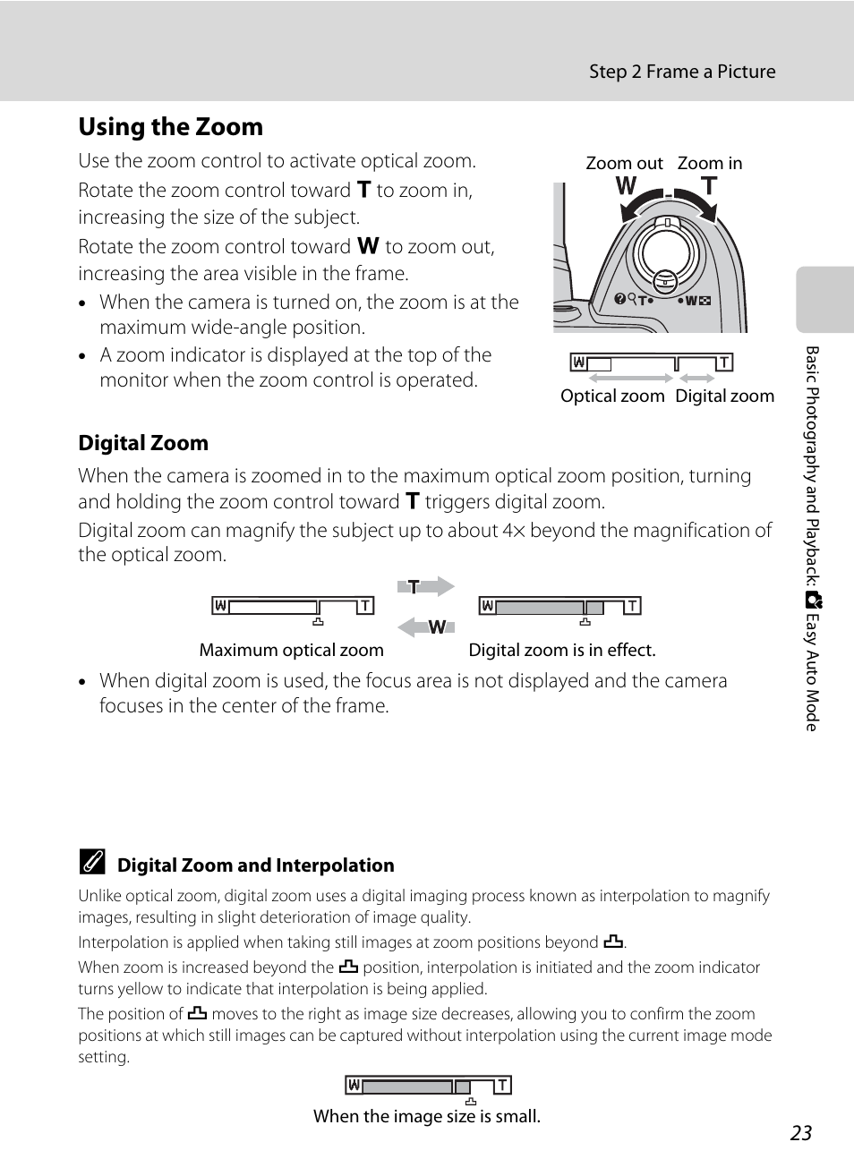 Using the zoom | Nikon L310 User Manual | Page 35 / 164