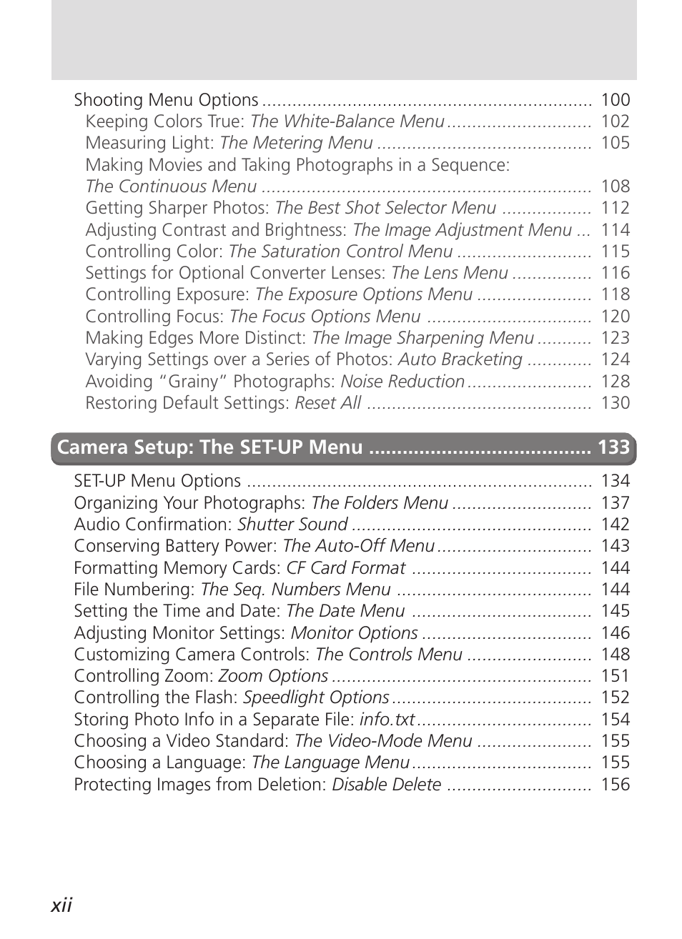 Nikon 5000 User Manual | Page 12 / 223