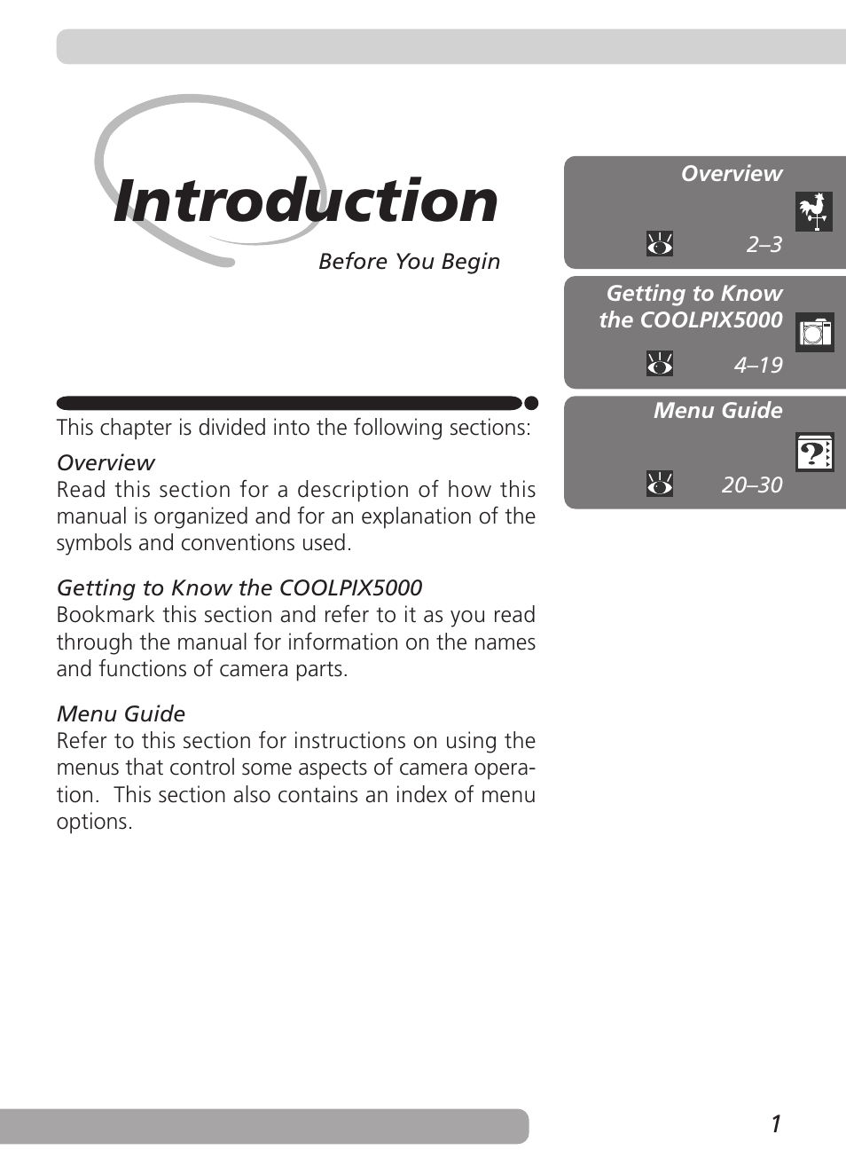 Introduction | Nikon 5000 User Manual | Page 15 / 223