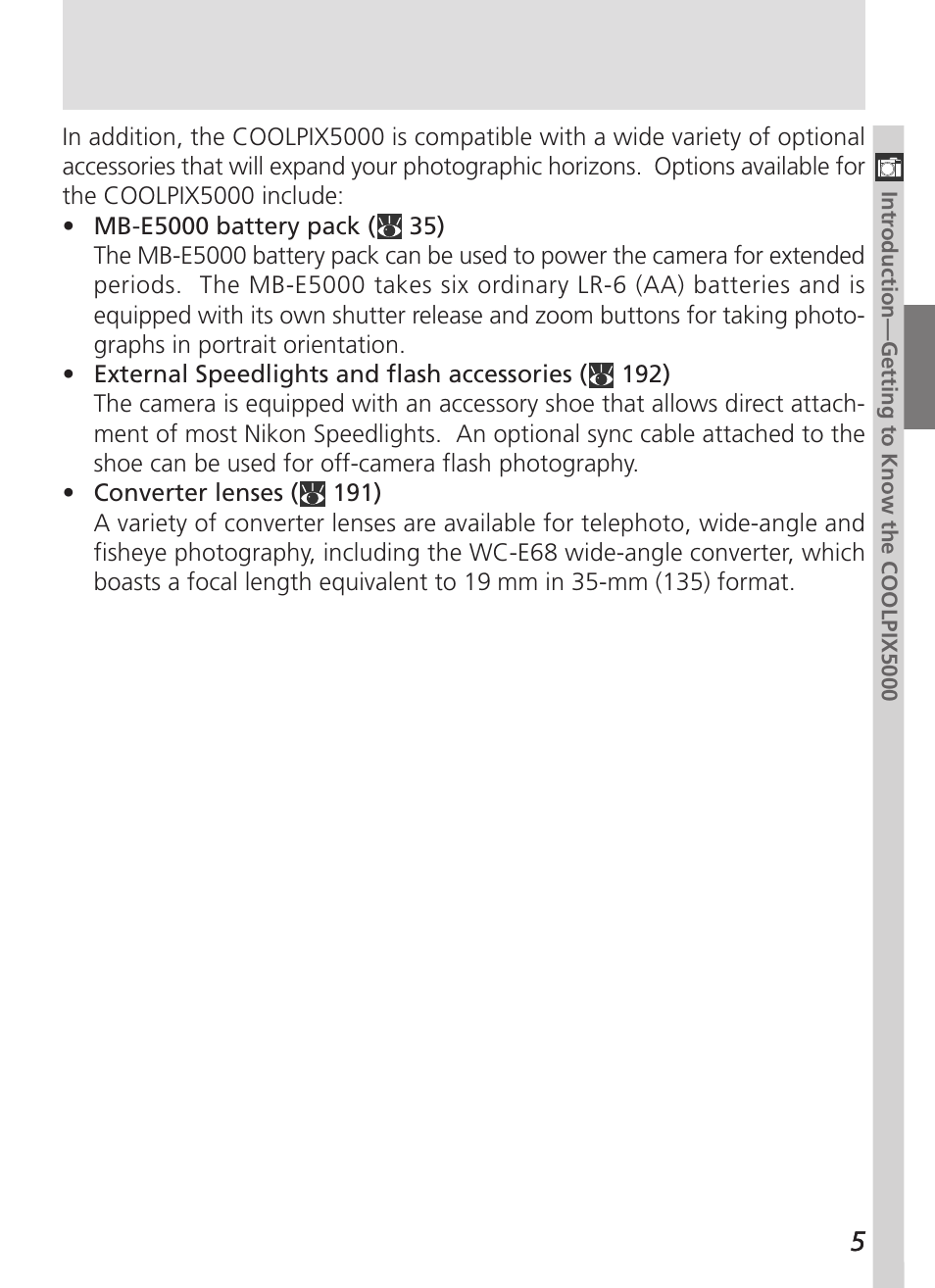 Nikon 5000 User Manual | Page 19 / 223