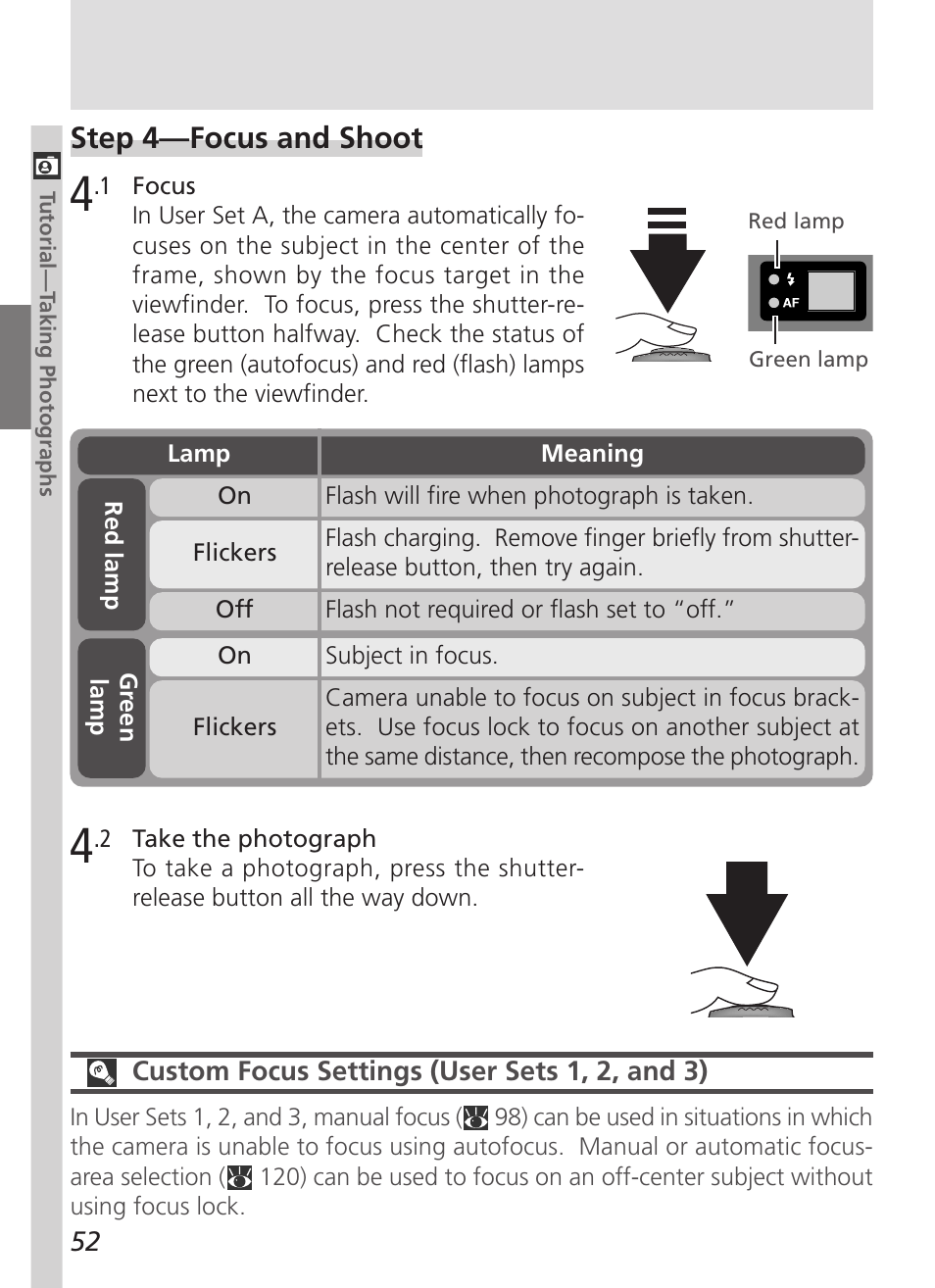 Step 4—focus and shoot | Nikon 5000 User Manual | Page 66 / 223