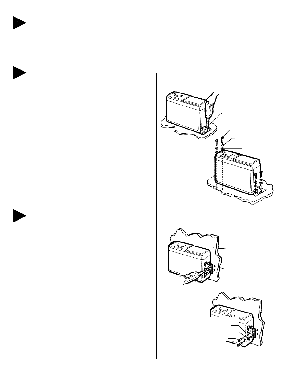 Vertical mounting, Mounting onto a flat vertical surface, Mounting onto a flat horizontal surface | Audiovox ACC-50A User Manual | Page 8 / 16