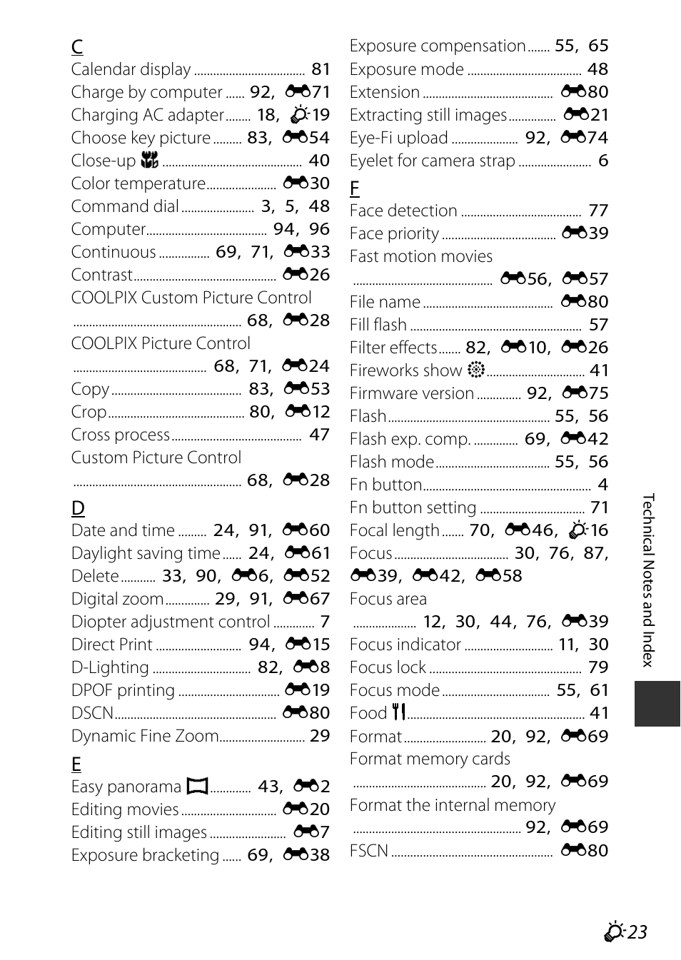 Nikon P530 User Manual | Page 221 / 226