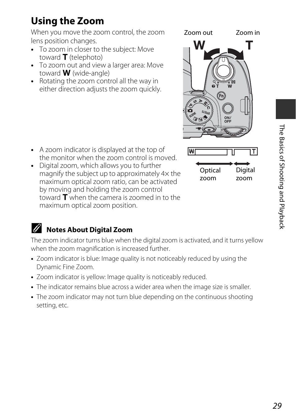 Using the zoom | Nikon P530 User Manual | Page 47 / 226