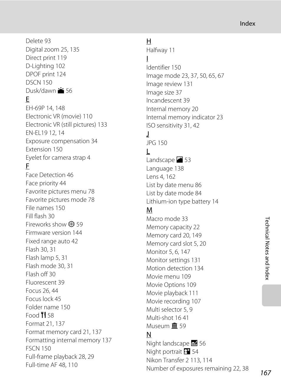 Nikon S2500 User Manual | Page 179 / 184