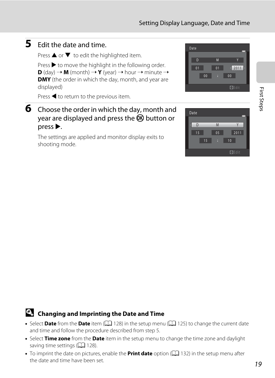 Edit the date and time | Nikon S2500 User Manual | Page 31 / 184