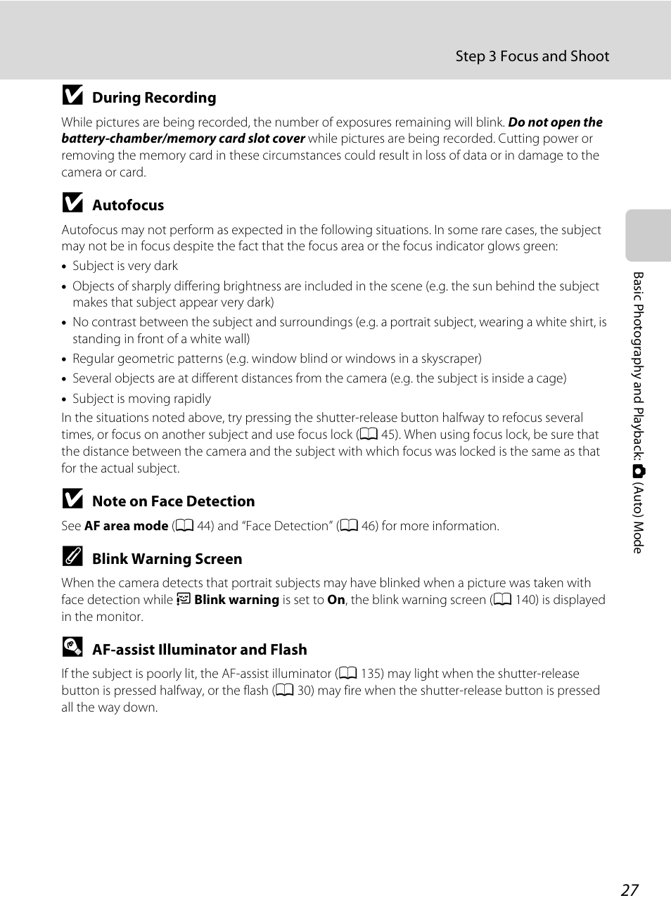 Nikon S2500 User Manual | Page 39 / 184