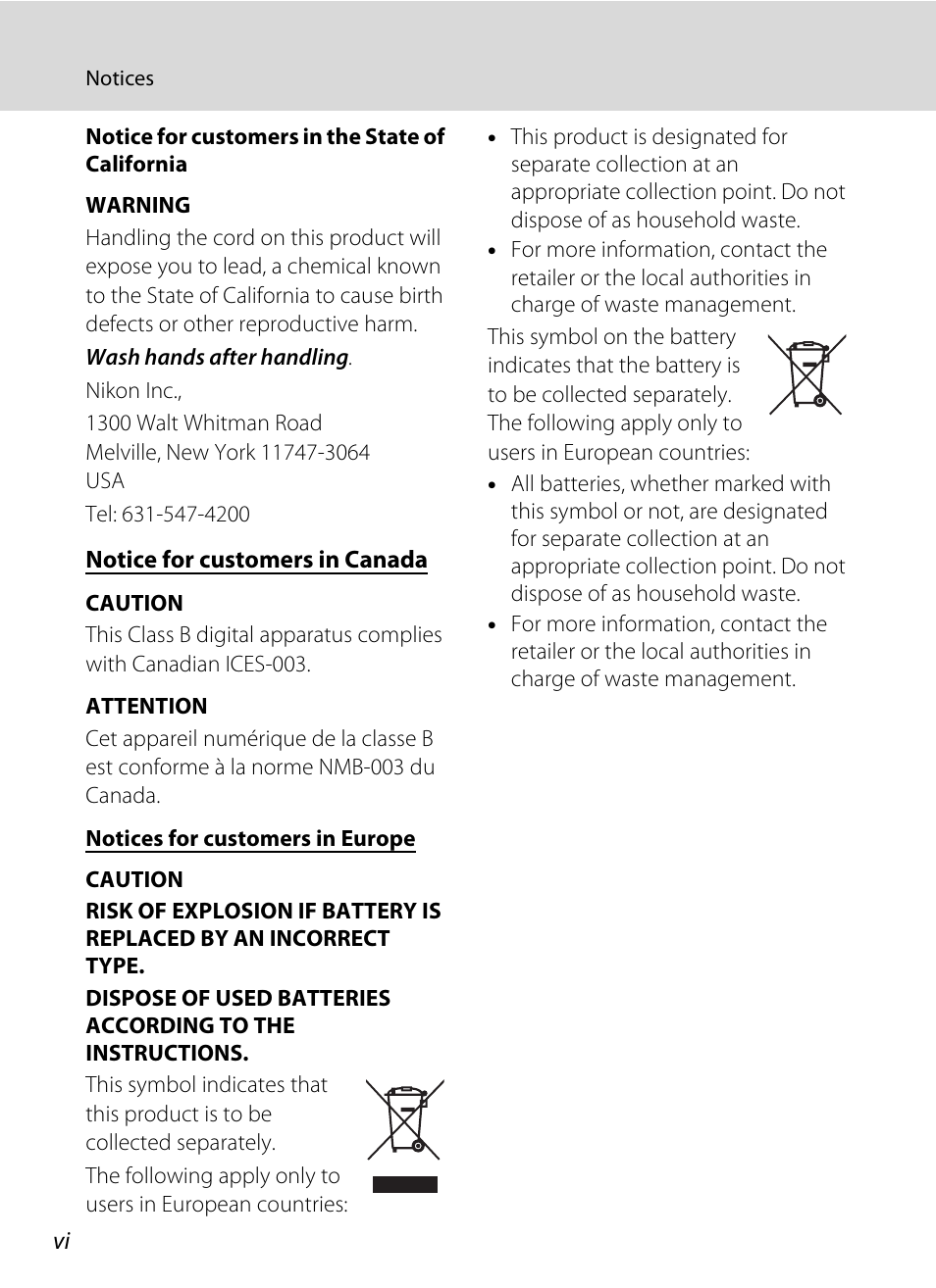 Nikon S2500 User Manual | Page 8 / 184