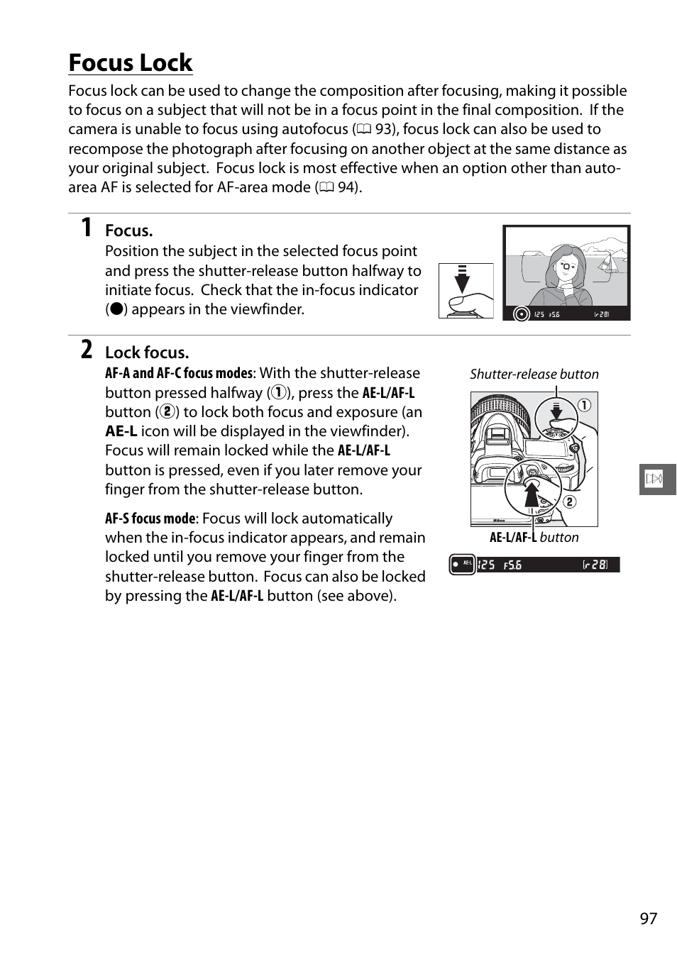 Focus lock | Nikon D7000 User Manual | Page 117 / 348