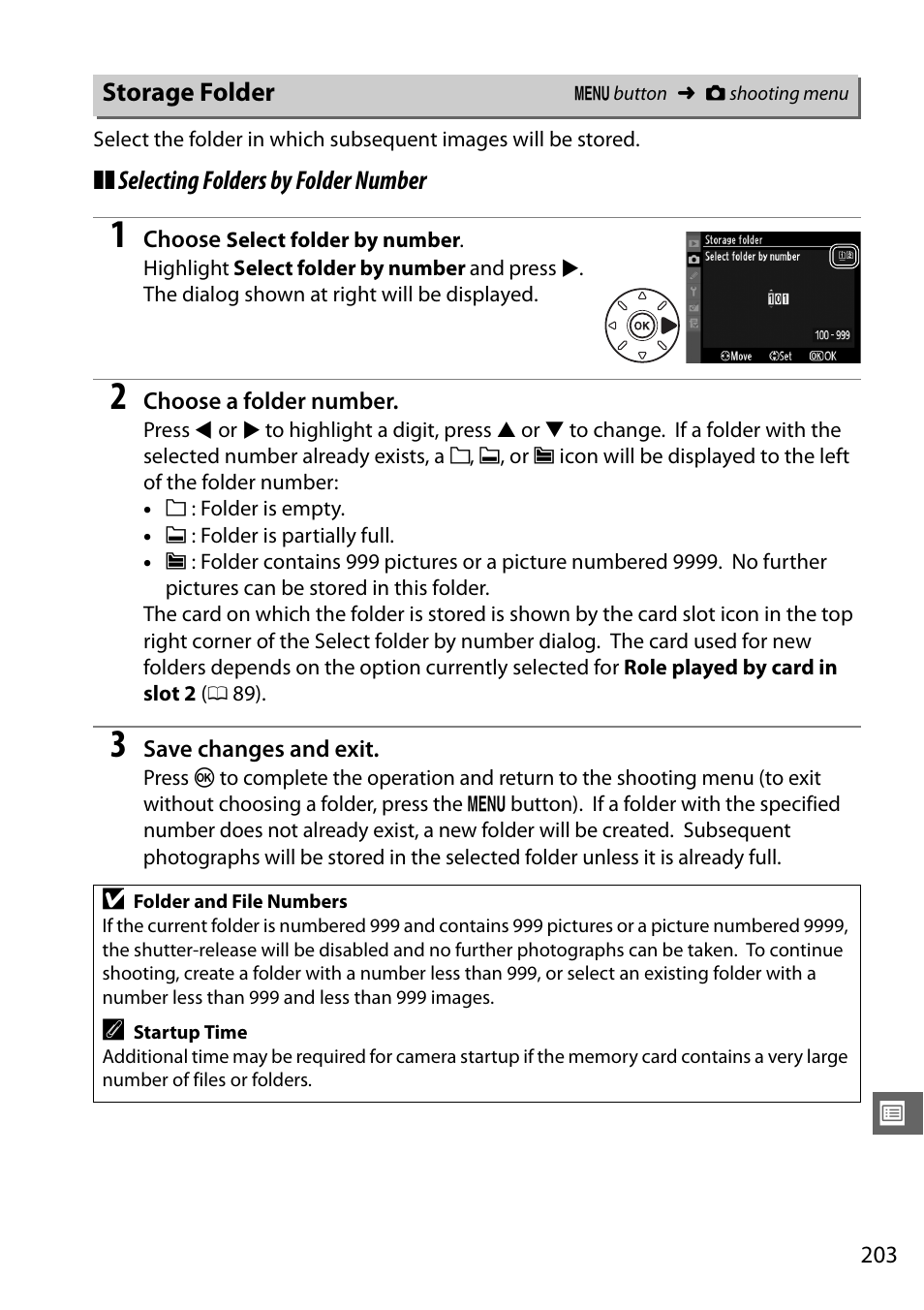 Storage folder | Nikon D7000 User Manual | Page 223 / 348