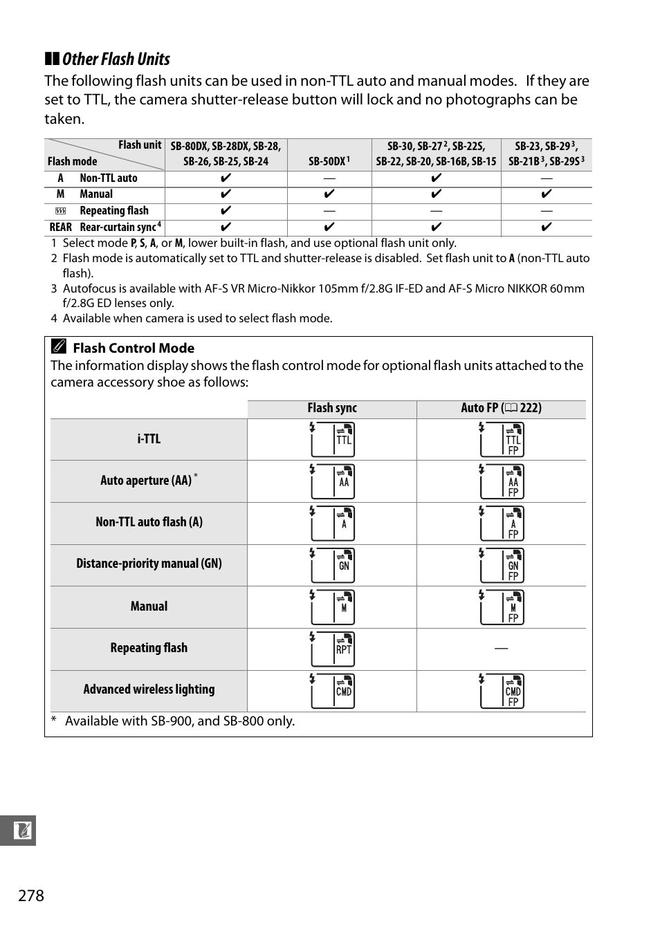 Other flash units | Nikon D7000 User Manual | Page 298 / 348