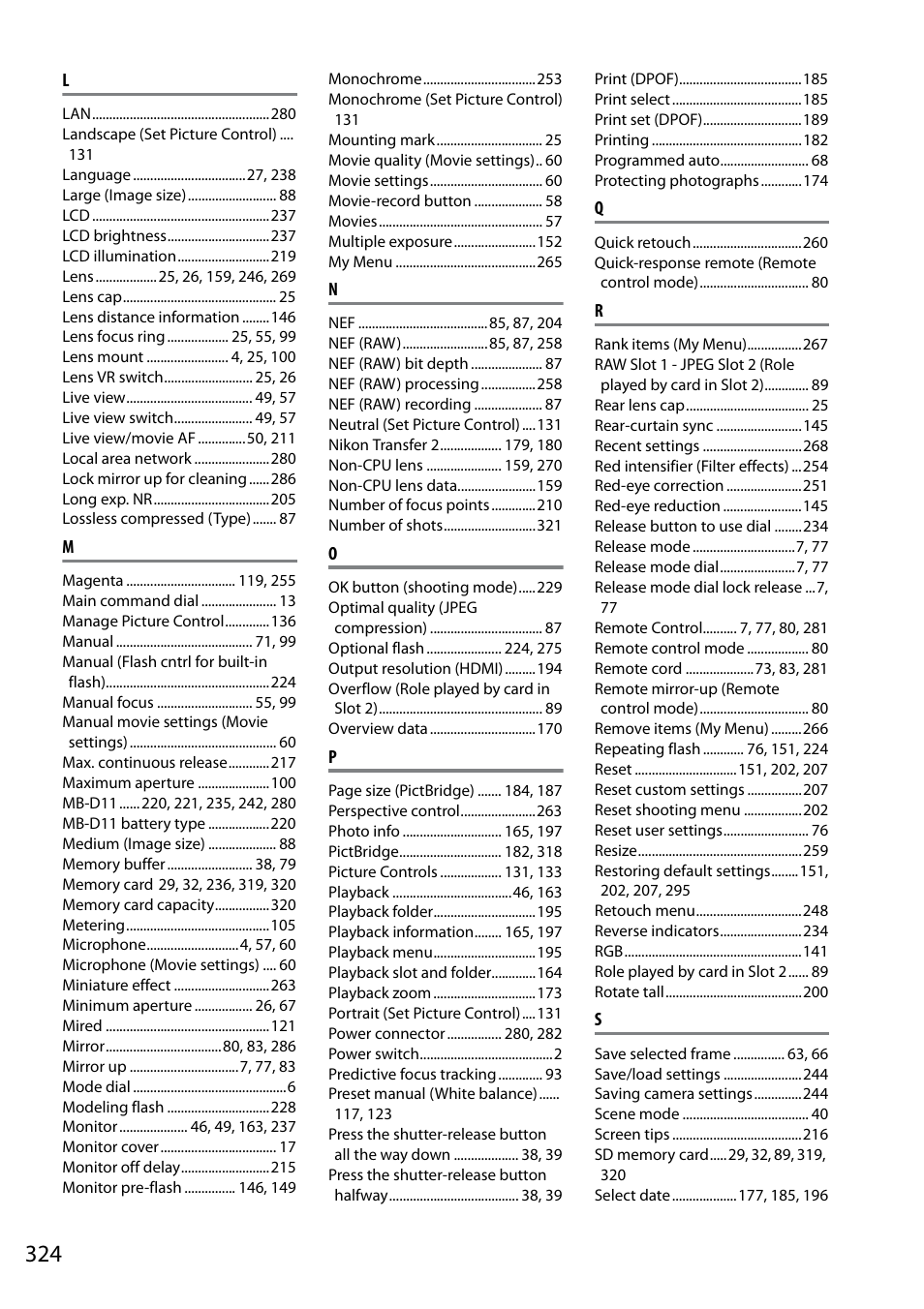Nikon D7000 User Manual | Page 344 / 348