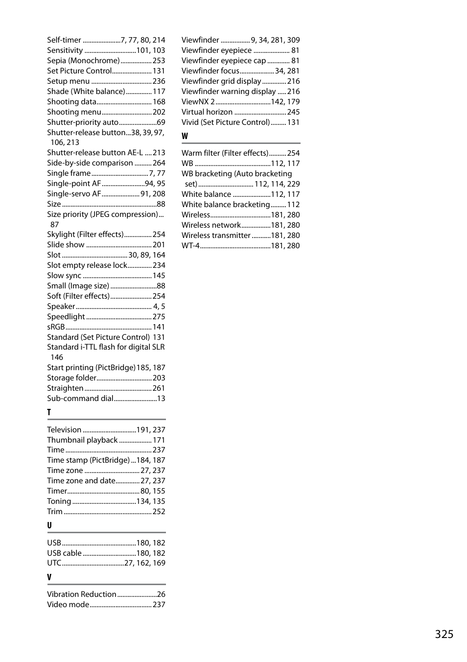 Nikon D7000 User Manual | Page 345 / 348