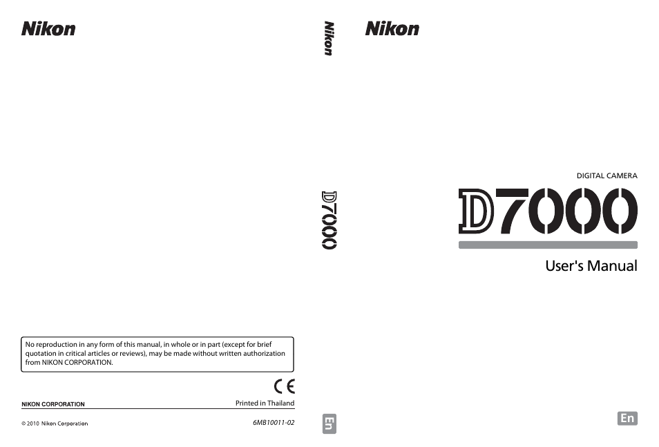 User's manual | Nikon D7000 User Manual | Page 348 / 348