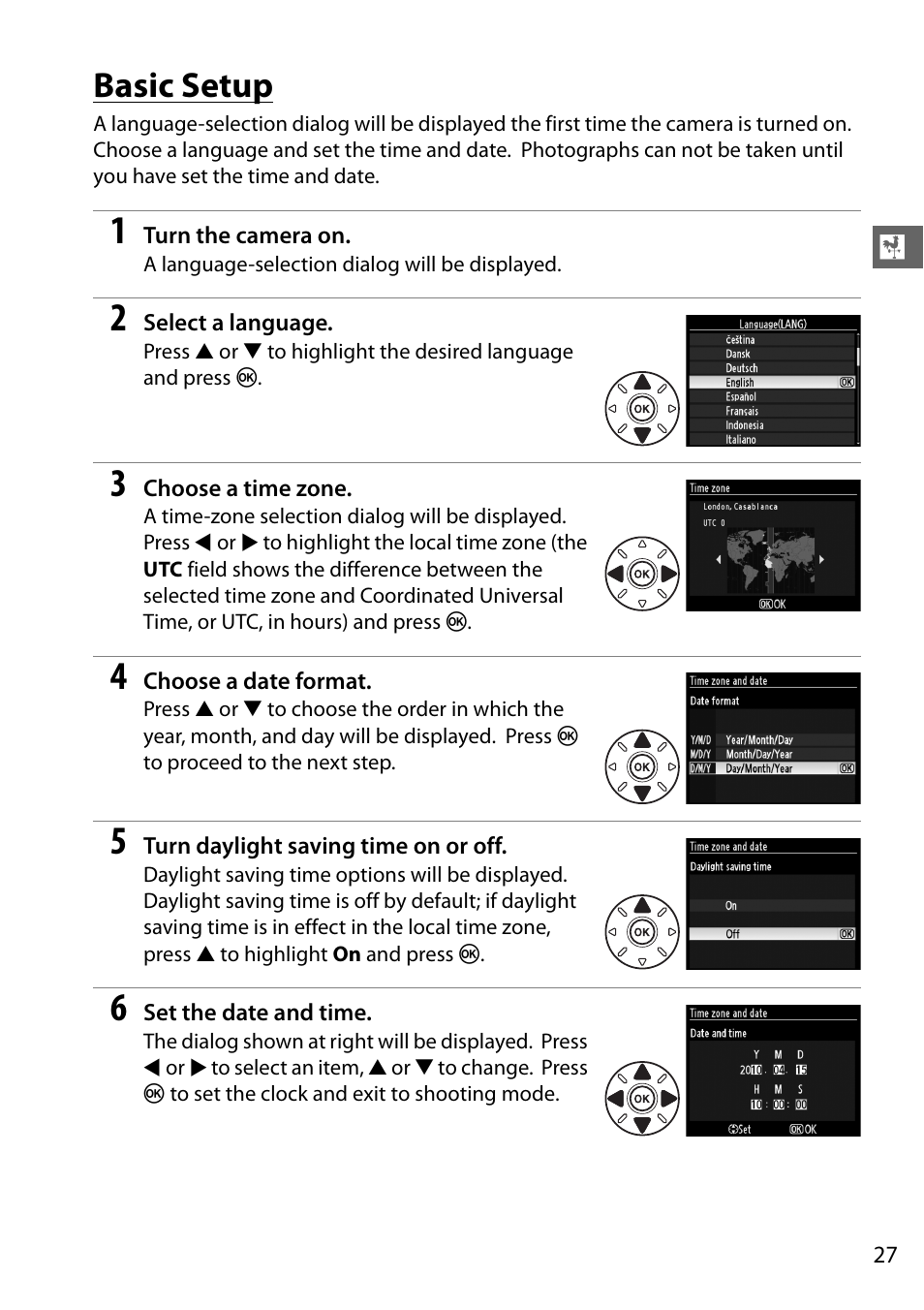 Basic setup | Nikon D7000 User Manual | Page 47 / 348