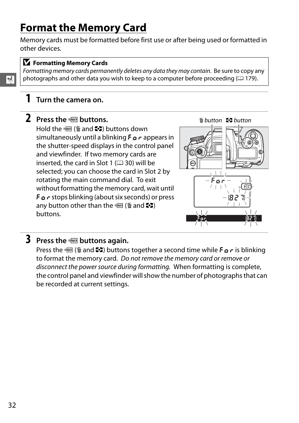 Format the memory card | Nikon D7000 User Manual | Page 52 / 348