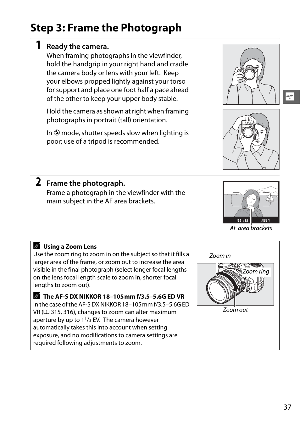 Step 3: frame the photograph | Nikon D7000 User Manual | Page 57 / 348