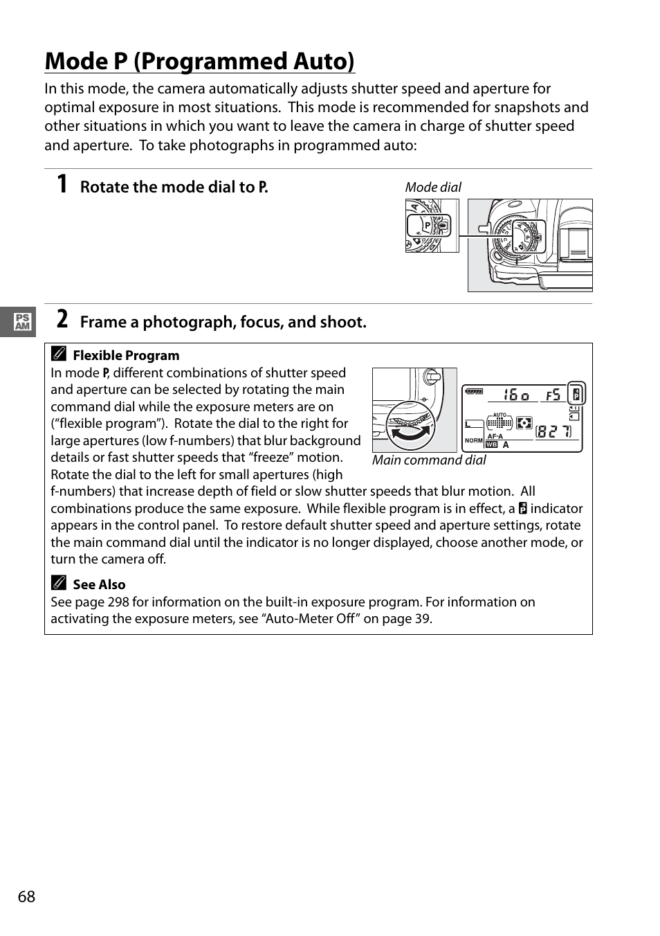 Mode p (programmed auto) | Nikon D7000 User Manual | Page 88 / 348