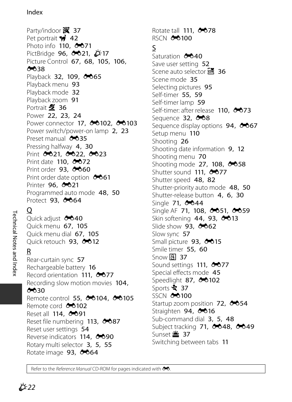 F 22 | Nikon P7700 User Manual | Page 154 / 156