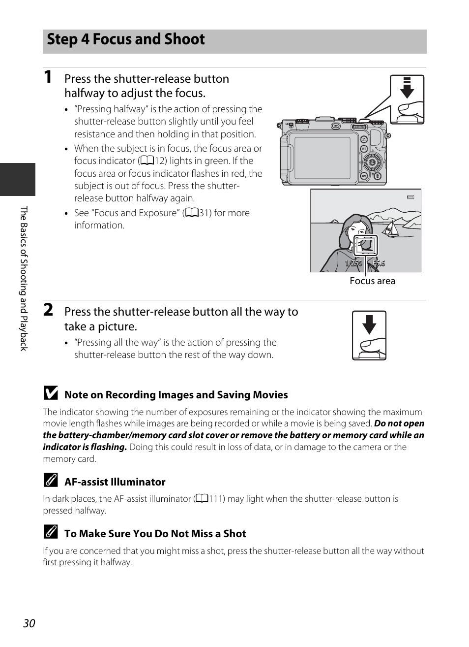 Step 4 focus and shoot | Nikon P7700 User Manual | Page 48 / 156